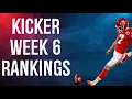 Top 12 Kicker Rankings Week 6 Fantasy Football
