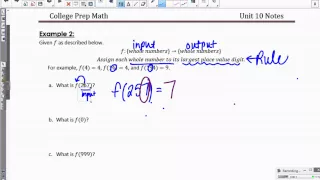 Lesson 3 Function Notation and Evaluating Functions