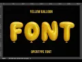 Yellow Balloon Font