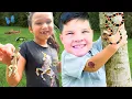 Download Lagu BUG HUNT ADVENTURE for Kids!! Caleb Finds Snakes, Worms \u0026 LIZARDS with Friends!