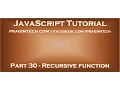 Recursive function in JavaScript
