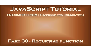 Recursive function in JavaScript