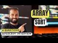 Array Methods In javascript interview questions Array Sorting - Part 2