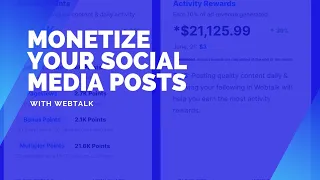 Monetize your social media posts to earn you daily income for lifetime