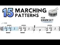 15 Must-Know Marching Patterns for Drum Set