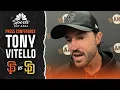 Tony Vitello describes Giants locker-room celebration for his first MLB win NBC Sports Bay Area