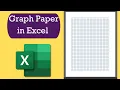 How to make Graph paper in Excel How to make grid paper in Microsoft Excel