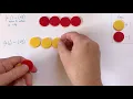 Subtracting integers with two-color counters examples