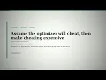Ep17 Assume the optimizer will cheat then make cheating expensive AI Orchestration