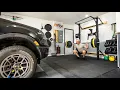 Man Builds Collapsible Home Gym in 2-Car Garage