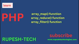 PHP Array map Function Tutorial in Hindi