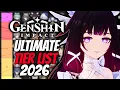 The ULTIMATE Character Tier List Of Starting 2026 Genshin Impact Luna IV