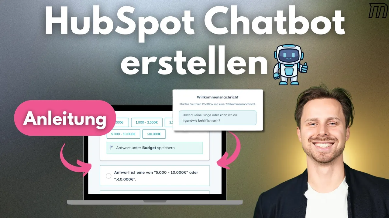HubSpot Chatbot erstellen: Live Chat, Bot und Meetings