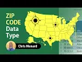 Zip Code data type in Excel