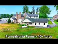 Pennsylvania Farmhouse For Sale 40 Acres Working Farm Tillable Acres 2-Creeks Gap