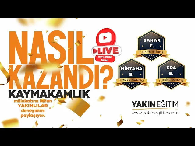 Yakın Eğitim Youtube Video