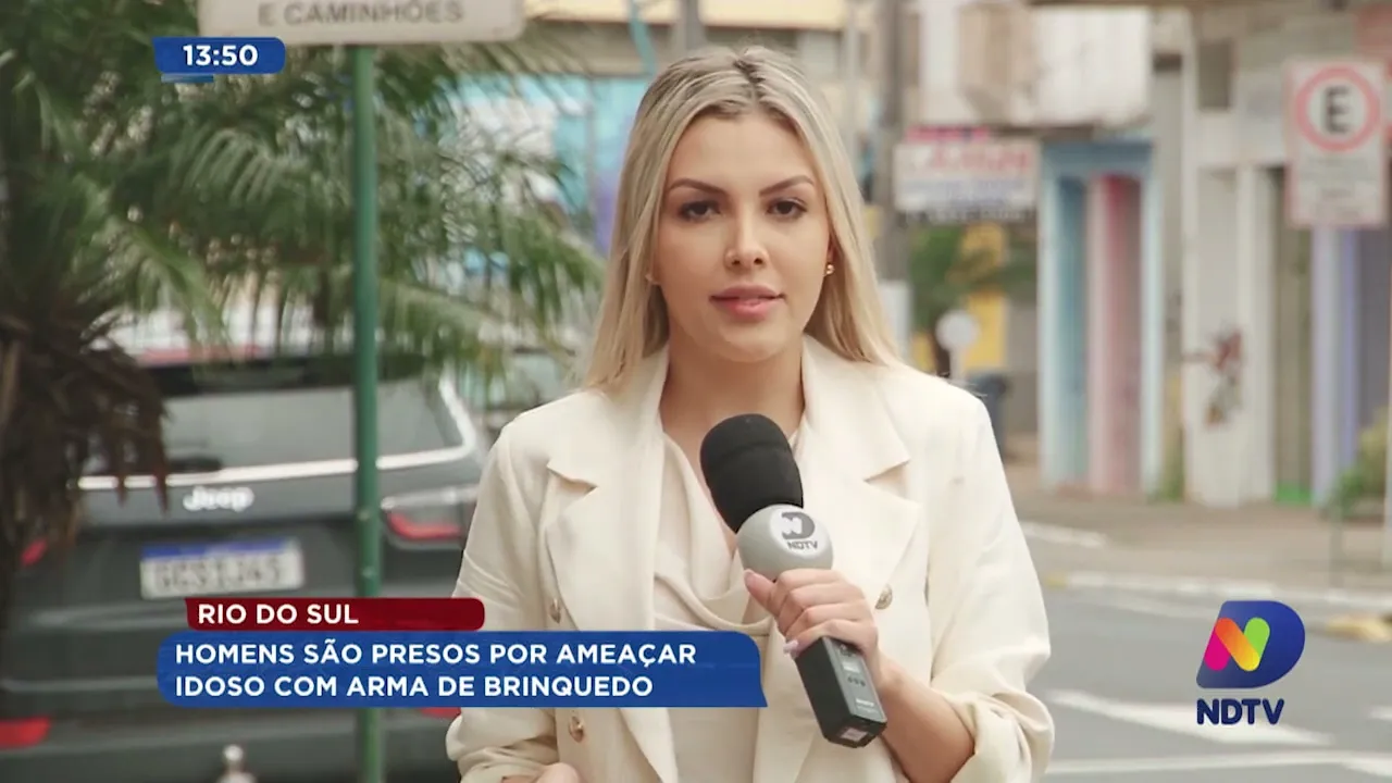 Rio do Sul: homens são presos por ameaçar idoso com arma de brinquedo