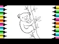 Koala coloring pages Koalas Coloring Pages For Kids Cute Pages