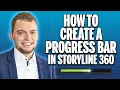 How to create a progress bar in Articulate Storyline - using only one built-in variable