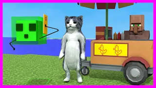 A Cat Gets a Job in Minecraft – Animation