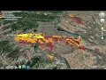 WA Wildfire Virtual Map Fly Through 2020 09 07