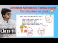 Selenium automation testing course with Java - constructors in Java