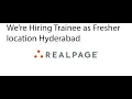 Page as fresher to apply link in desription