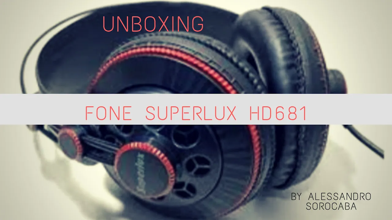 Fone Superlux HD681 | Unboxing e análise