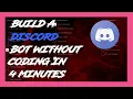How to make a Basic Moderation bot for discord in 4 mins Without Coding