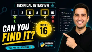 Creative Code in Technical Interview Find Pair with Target Sum in Sorted Array