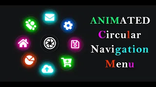 Animated Navigation Menu CSS Radial Nabvar Animation in CSS JavaScript