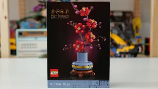 LEGO Icons Botanical Collection 10369 Plum Blossom - LEGO Speed Build Review