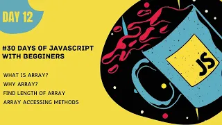 Arrays in JavaScript 30 Days of JavaScript Malayalam Hackphiles
