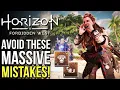Horizon Forbidden West - 8 Massive Mistakes You Need To Stop Doing Right Now HFW Tips Tricks