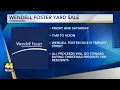 Wendell Foster yard sale