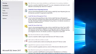sql server 2017 installation Step by Step
