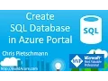 Create Azure SQL Database In Azure Portal