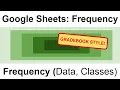 Google Sheets Frequency Function--GRADEBOOK STYLE
