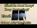 Galaxy A03s Stuck in Boot Loop Keeps Restarting Over Over FIXED