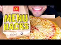 ASMR LITTLE CAESARS MCDONALD S CHEESE PIZZA FRIES EATING SHOW COMMERCIAL AD BIG BITES SOUNDS TALKING