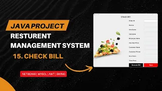 15 Check Bill Feature in Java Restaurant Management System