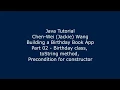 Java Tutorial Birt ay Book App 02