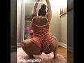 Big Booty Black Woman twerking hard