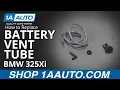 How to Replace Battery Vent Tube 01-06 BMW 325Xi
