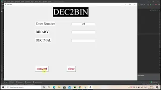 Exp 10 Graphical User Interface using tkinter Decimal to Binary Converter