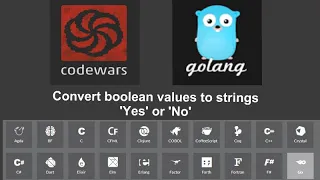 Codewars Convert boolean values to strings Yes or No in Go Golang