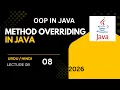 Method Overriding in Java Runtime Polymorphism Explained OOP in Java Lecture 08
