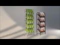 Premium Candy Display Rack Merchandiser 4-Tier Metal Wire Retail Floor Display