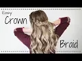 Simple Half Up Crown Braid Hazel Darling
