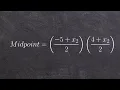 How to determine the endpoint given one endpoint and midpoint